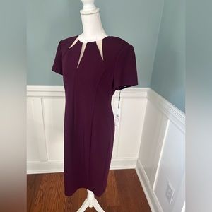 Calvin Klein purple dress